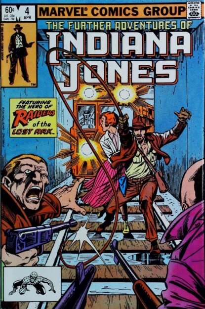 Couverture de FURTHER ADVENTURES OF INDIANA JONES #4 - par Ron Frenz - lecubeacomics.com