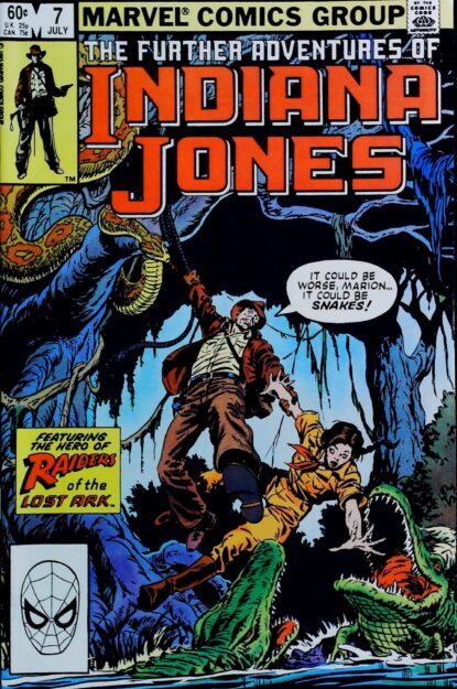 Couverture de FURTHER ADVENTURES OF INDIANA JONES #7 - par Ron Frenz - lecubeacomics.com