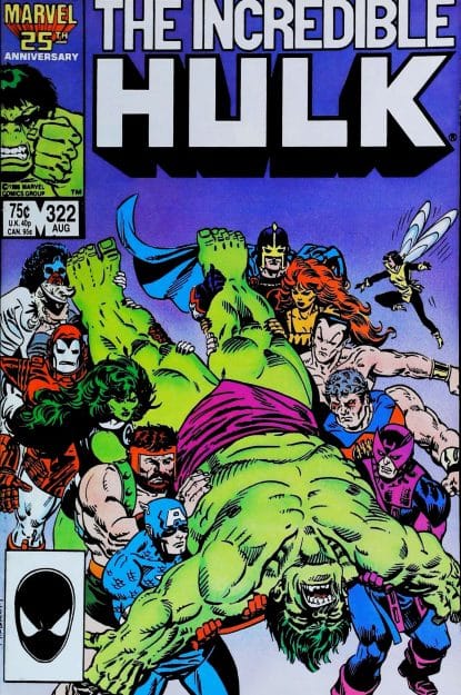 Couverture de INCREDIBLE HULK (1962) #322 - par Al Milgrom - lecubeacomics.com