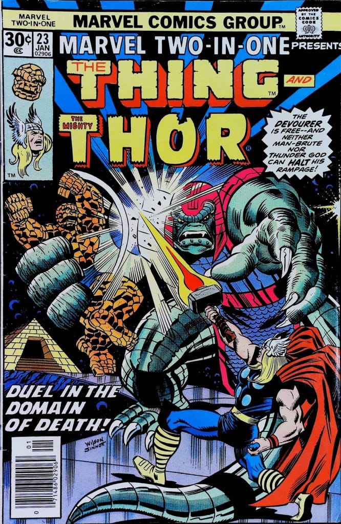 Marvel Two-In-One #23, exemplaire FN/VF 7.0, recto