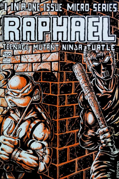 Couverture de RAPHAEL TEENAGE MUTANT NINJA TURTLE #1 - par Kevin Eastman - lecubeacomics.com