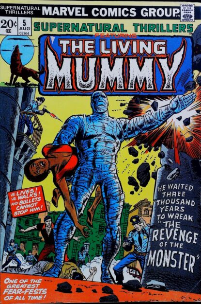 Couverture de SUPERNATURAL THRILLERS (1972) #5 - par Rich Buckler - lecubeacomics.com