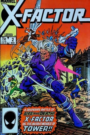 Couverture de X-FACTOR (1986) #2 - par Mike Zeck - lecubeacomics.com