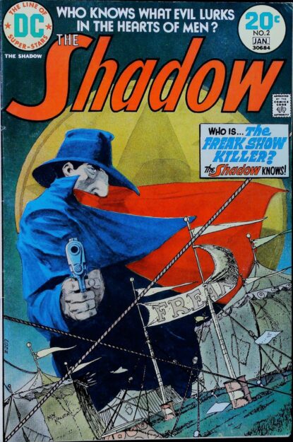 Couverture de SHADOW (1973) #2 - par Mike Kaluta - lecubeacomics.com