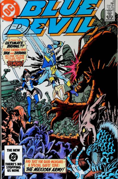 Couverture de BLUE DEVIL (1986) #5 - par Paris Cullins - lecubeacomics.com