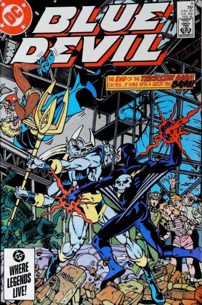 Couverture de BLUE DEVIL (1986) #9 - par Paris Cullins - lecubeacomics.com