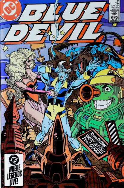 Couverture de BLUE DEVIL (1986) #11 - par Paris Cullins - lecubeacomics.com