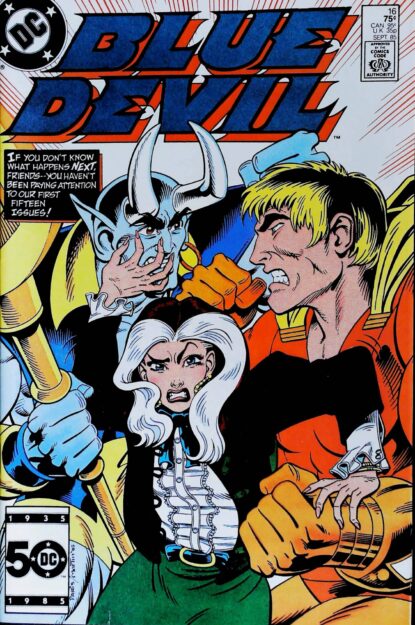 Couverture de BLUE DEVIL (1986) #16 - par Paris Cullins - lecubeacomics.com