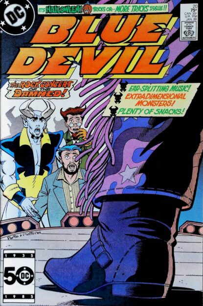 Couverture de BLUE DEVIL (1986) #20 - par Paris Cullins - lecubeacomics.com