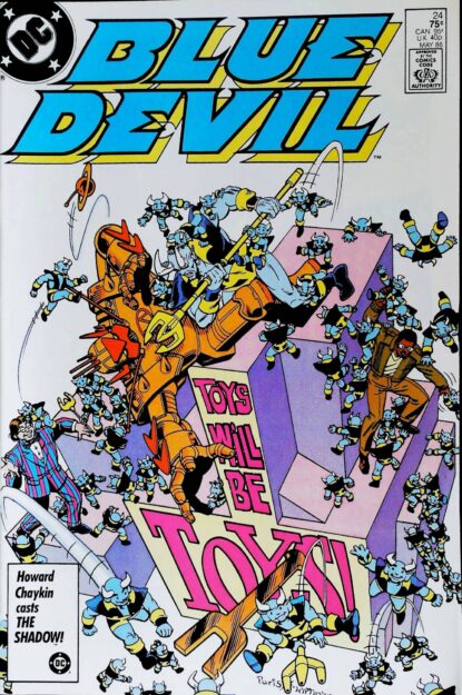 Couverture de BLUE DEVIL (1986) #24 - par Paris Cullins - lecubeacomics.com