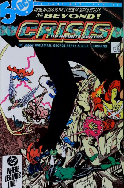 Couverture de CRISIS ON INFINITE EARTHS (1985) #2 - par George Perez - lecubeacomics.com