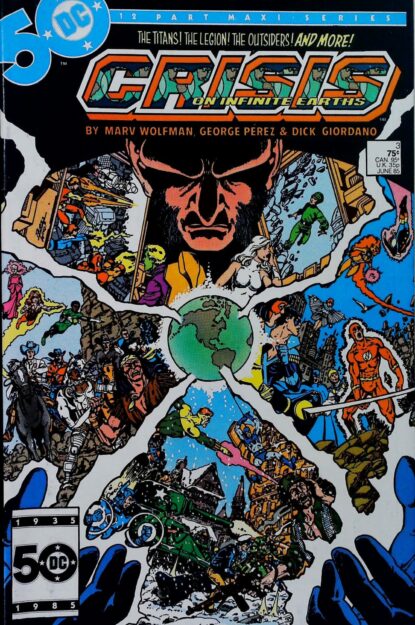 Couverture de CRISIS ON INFINITE EARTHS (1985) #3 - par George Perez - lecubeacomics.com