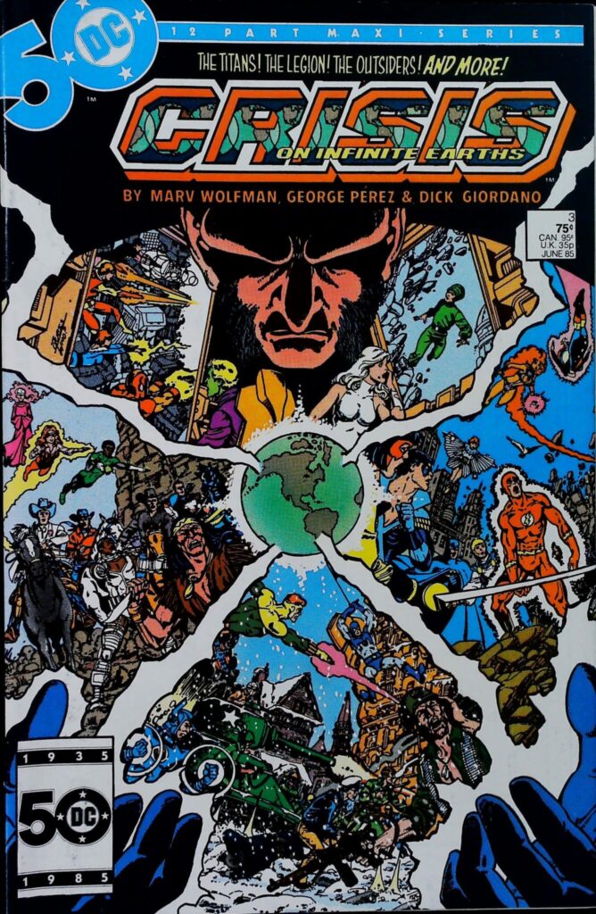 Crisis On Infinite Earths #3, vue de l'exemplaire