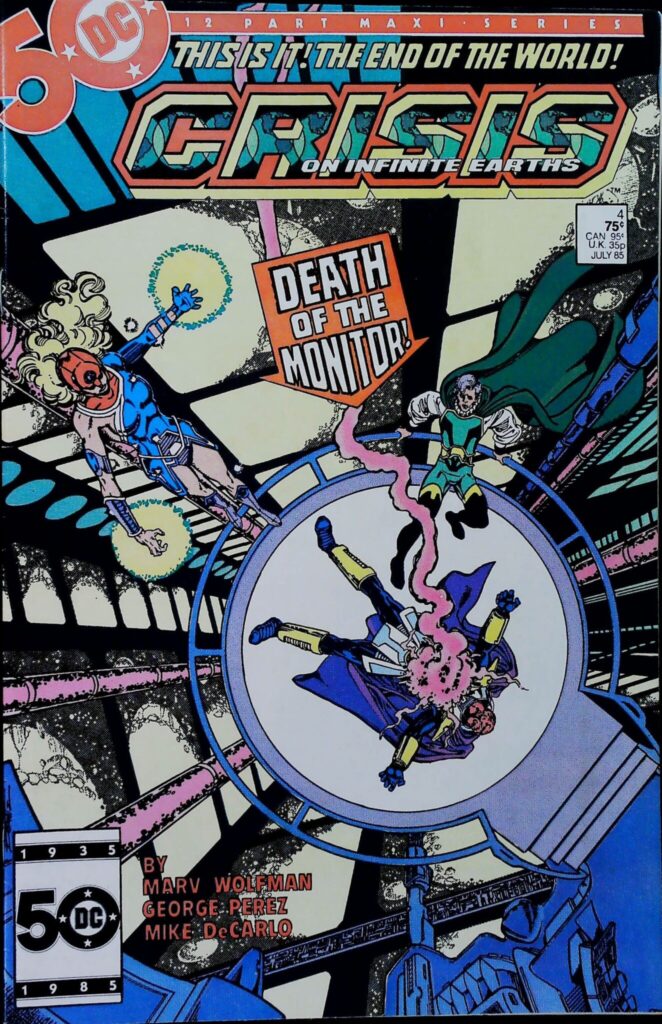 Crisis On Infinite Earths #4, vue de l'exemplaire