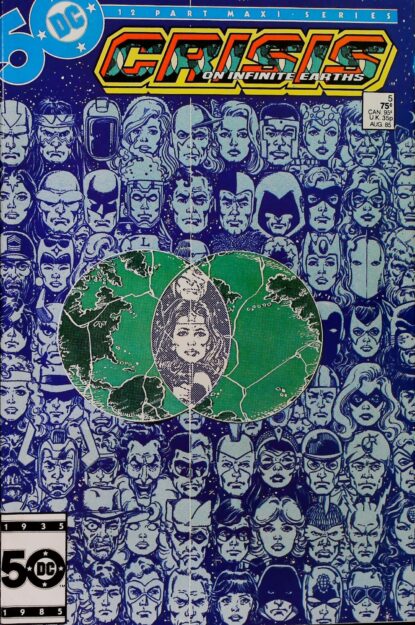 Couverture de CRISIS ON INFINITE EARTHS (1985) #5 - par George Perez - lecubeacomics.com