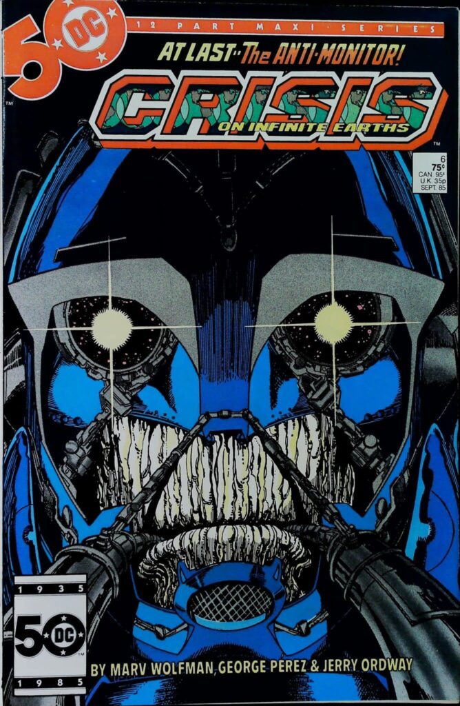 Crisis On Infinite Earths #6, vue de l'exemplaire
