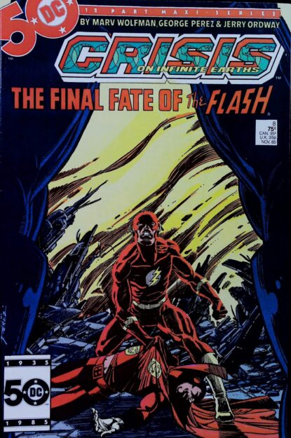 Couverture de CRISIS ON INFINITE EARTHS (1985) #8 - par George Perez - lecubeacomics.com