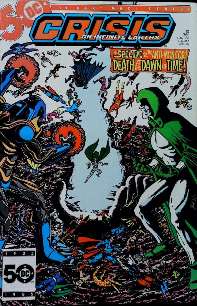 Crisis On Infinite Earths #10, vue de l'exemplaire