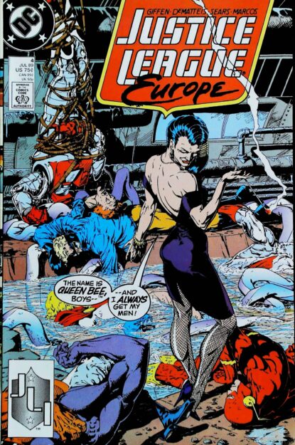Couverture de JUSTICE LEAGUE EUROPE (1989) #4 - par Bart Sears - lecubeacomics.com