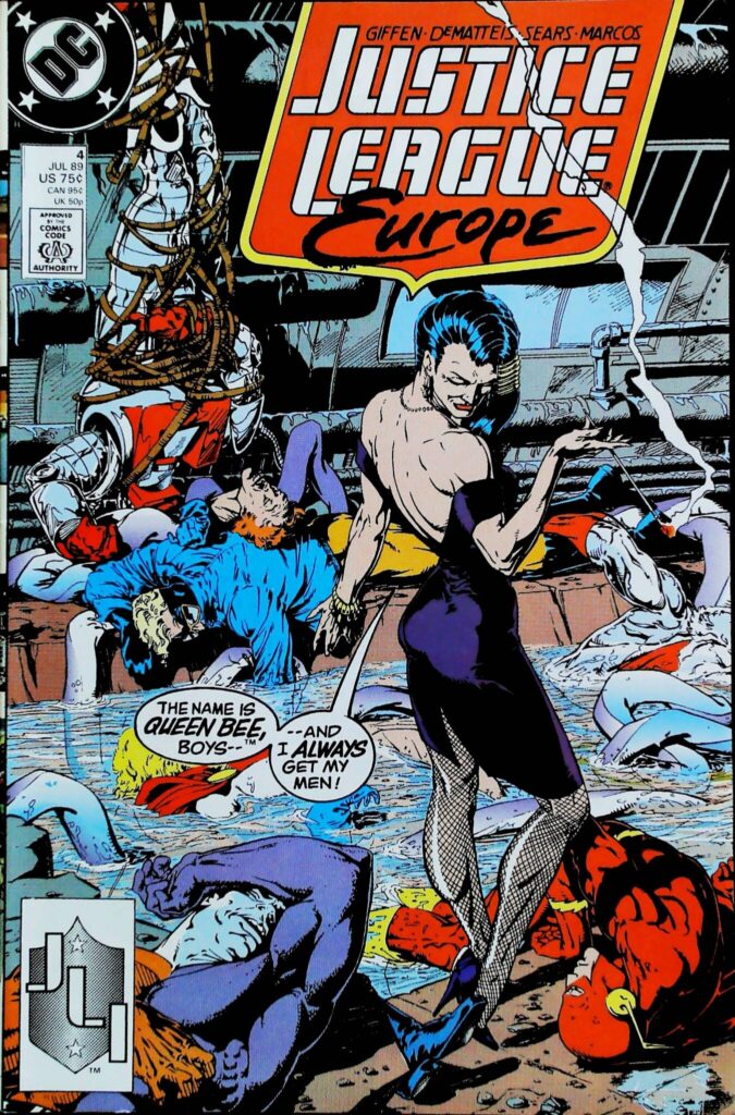 Justice League Europe #4, vue de l'exemplaire