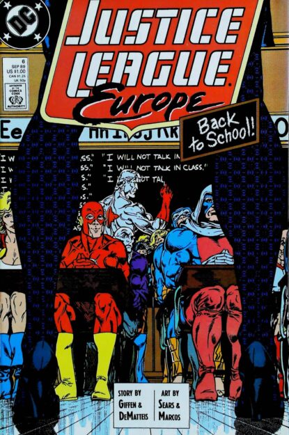 Couverture de JUSTICE LEAGUE EUROPE (1989) #6 - par Bart Sears - lecubeacomics.com