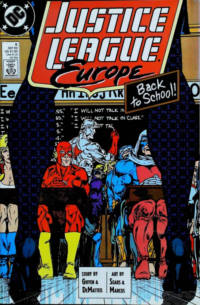 Justice League Europe #6, vue de l'exemplaire