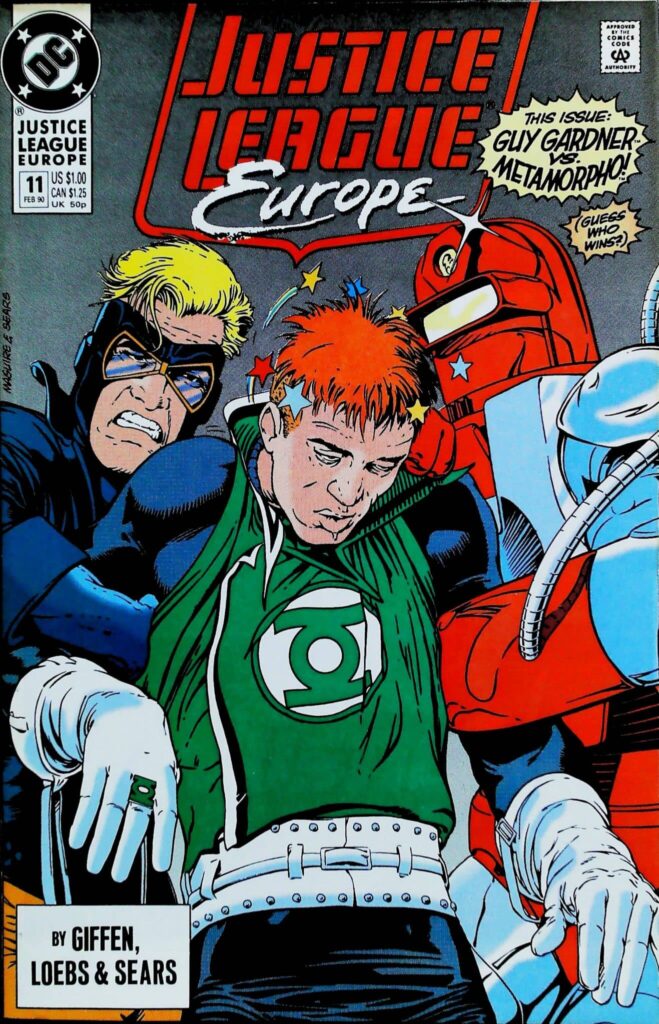 Justice League Europe #11, vue de l'exemplaire