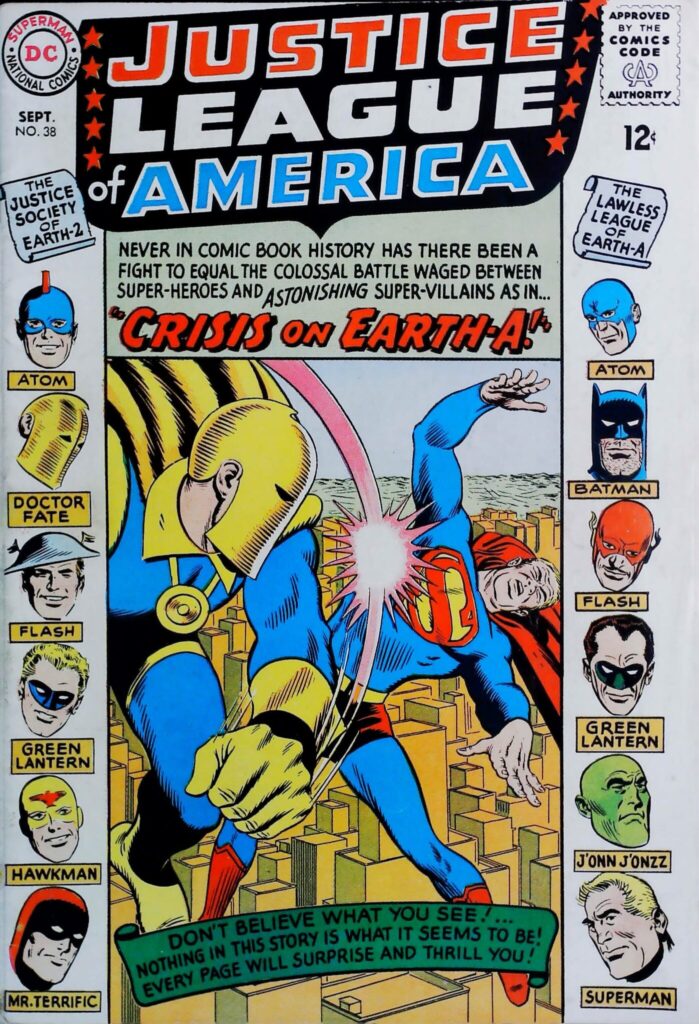 Justice League Of America #38, vue de l'exemplaire