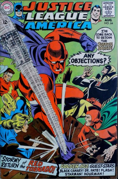 Couverture de JUSTICE LEAGUE OF AMERICA (1960) #64 - par Dick Dillin - lecubeacomics.com