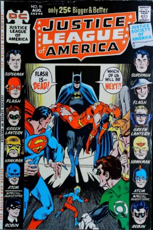 Couverture de JUSTICE LEAGUE OF AMERICA (1960) #91 - par Neal Adams - lecubeacomics.com