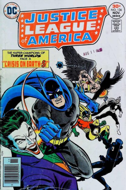 Couverture de JUSTICE LEAGUE OF AMERICA (1960) #136 - par Ernie Chan - lecubeacomics.com