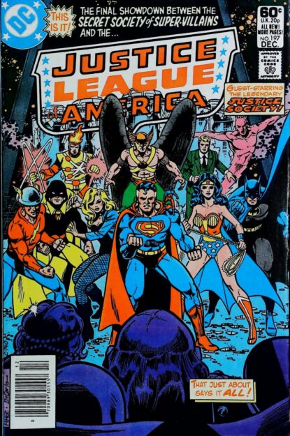 Couverture de JUSTICE LEAGUE OF AMERICA (1960) #197 - par George Perez - lecubeacomics.com