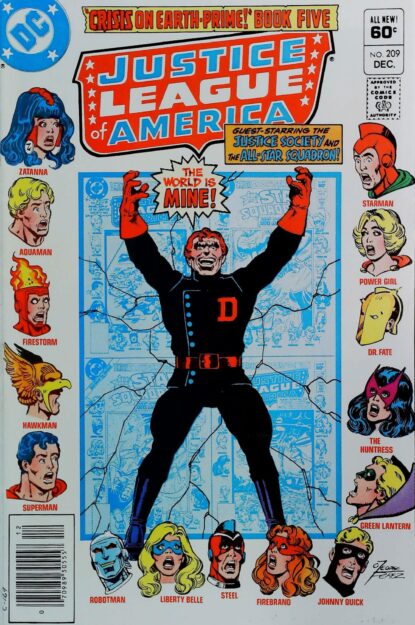 Couverture de JUSTICE LEAGUE OF AMERICA (1960) #209 - par George Perez - lecubeacomics.com