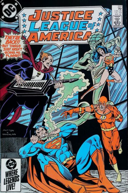 Couverture de JUSTICE LEAGUE OF AMERICA (1960) #237 - par Chuck Patton - lecubeacomics.com