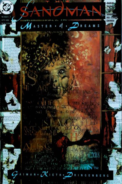 Couverture de SANDMAN (1989) #4 - par Dave McKean - lecubeacomics.com