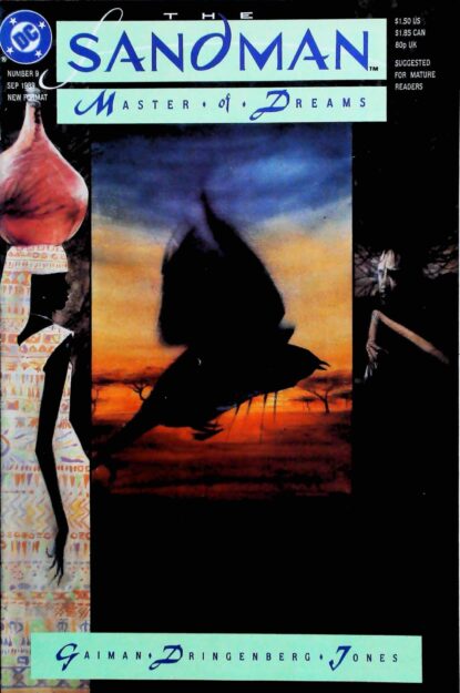 Couverture de SANDMAN (1989) #9 - par Dave McKean - lecubeacomics.com