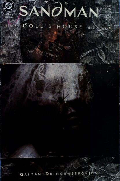 Couverture de SANDMAN (1989) #15 - par Dave McKean - lecubeacomics.com