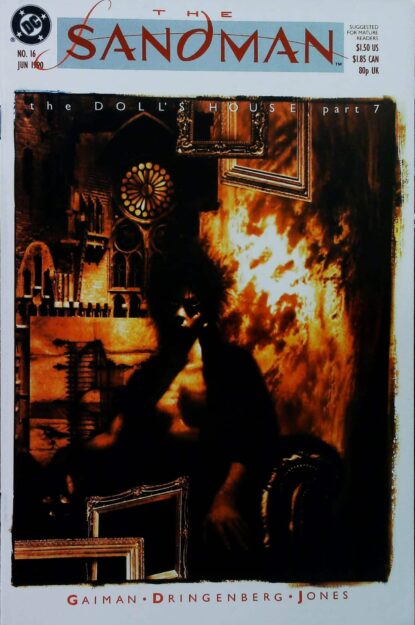 Couverture de SANDMAN (1989) #16 - par Dave McKean - lecubeacomics.com