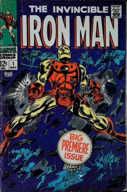 Couverture de IRON MAN (1968) #1 - par Gene Colan - lecubeacomics.com