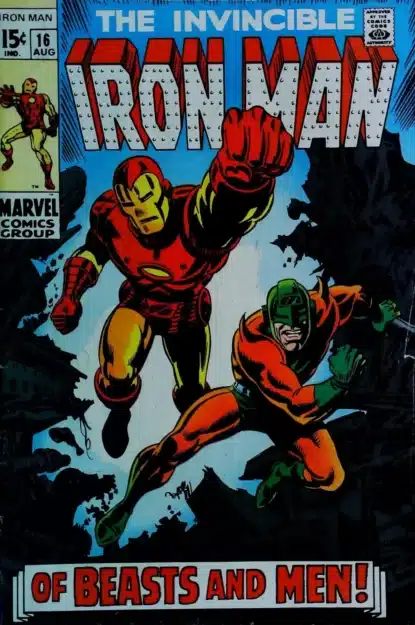 Couverture de IRON MAN (1968) #16 - par Marie Severin - lecubeacomics.com