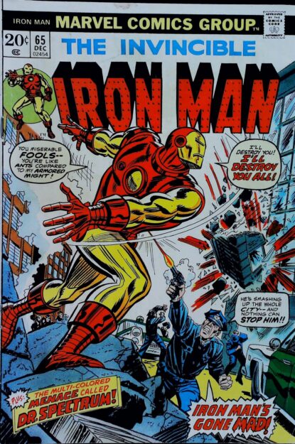 Couverture de IRON MAN (1968) #65 - par John Romita Sr - lecubeacomics.com