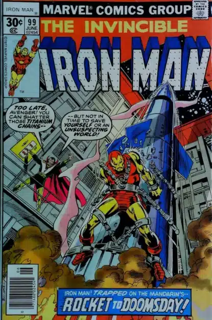 Couverture de IRON MAN (1968) #99 - par Sal Buscema - lecubeacomics.com