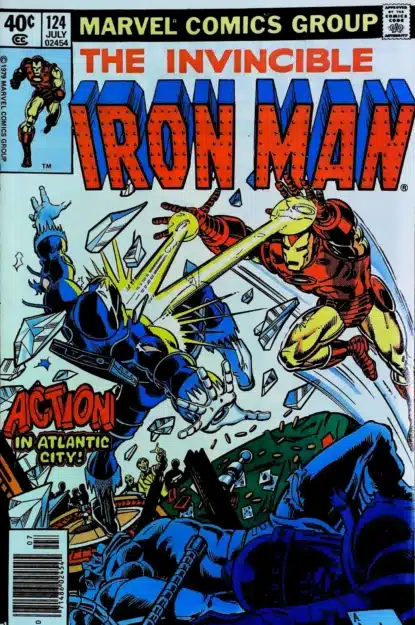 Couverture de IRON MAN (1968) #124 - par John Romita Jr - lecubeacomics.com