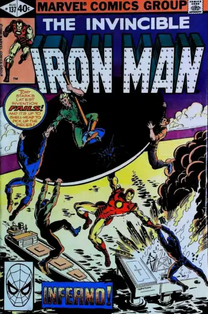 Couverture de IRON MAN (1968) #137 - par Bob Layton - lecubeacomics.com