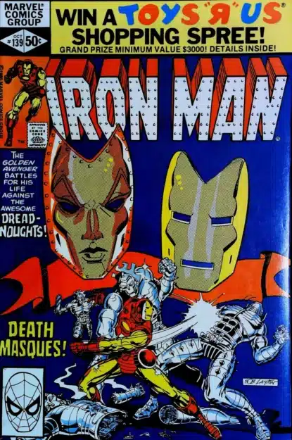 Couverture de IRON MAN (1968) #139 - par Bob Layton - lecubeacomics.com