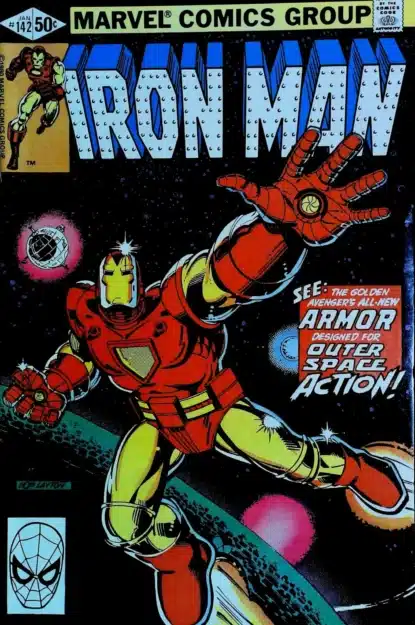 Couverture de IRON MAN (1968) #142 - par Bob Layton - lecubeacomics.com