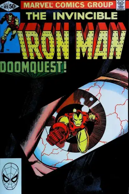 Couverture de IRON MAN (1968) #149 - par John Romita Jr - lecubeacomics.com