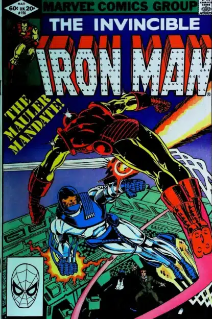 Couverture de IRON MAN (1968) #156 - par Al Milgrom - lecubeacomics.com