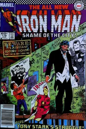 Couverture de IRON MAN (1968) #178 - par Luke McDonnell - lecubeacomics.com