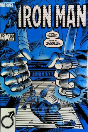 Couverture de IRON MAN (1968) #180 - par Luke McDonnell - lecubeacomics.com